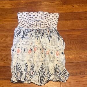 Roxy Strapless Tube Top/Dress. Size Medium